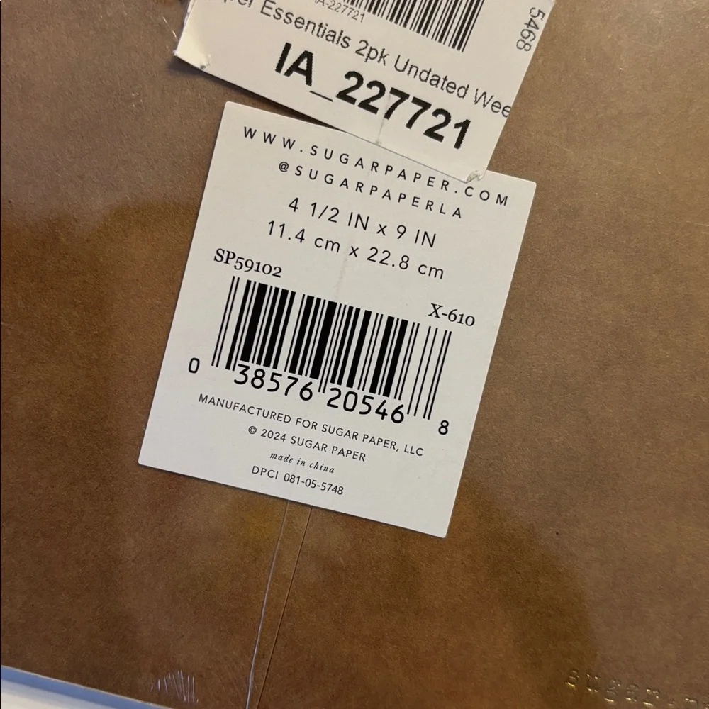 Sugar Paper 2 Pack Undated Daily and Weekly Notepads